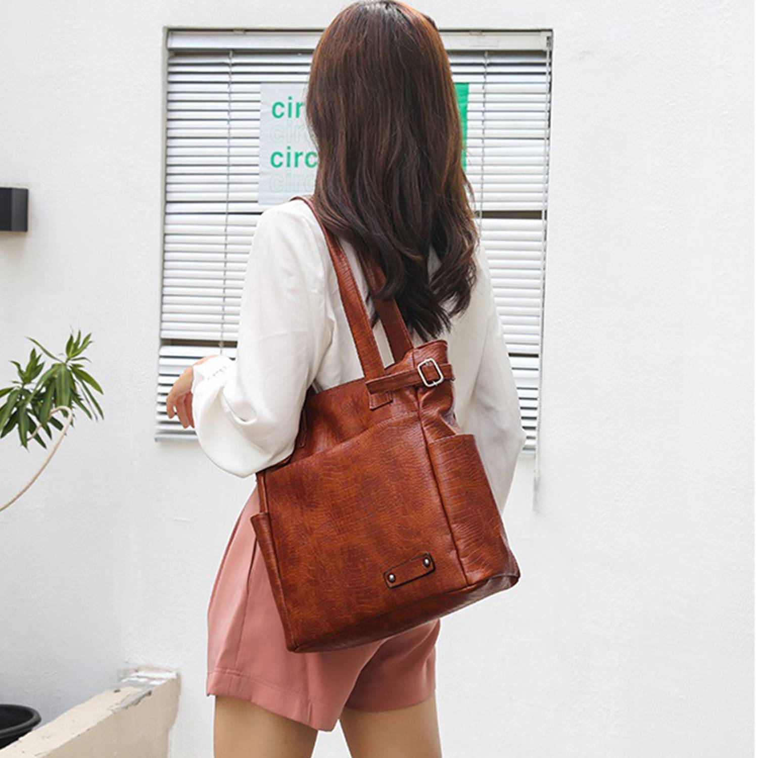 PU Leather Women's Tote Handbag 9