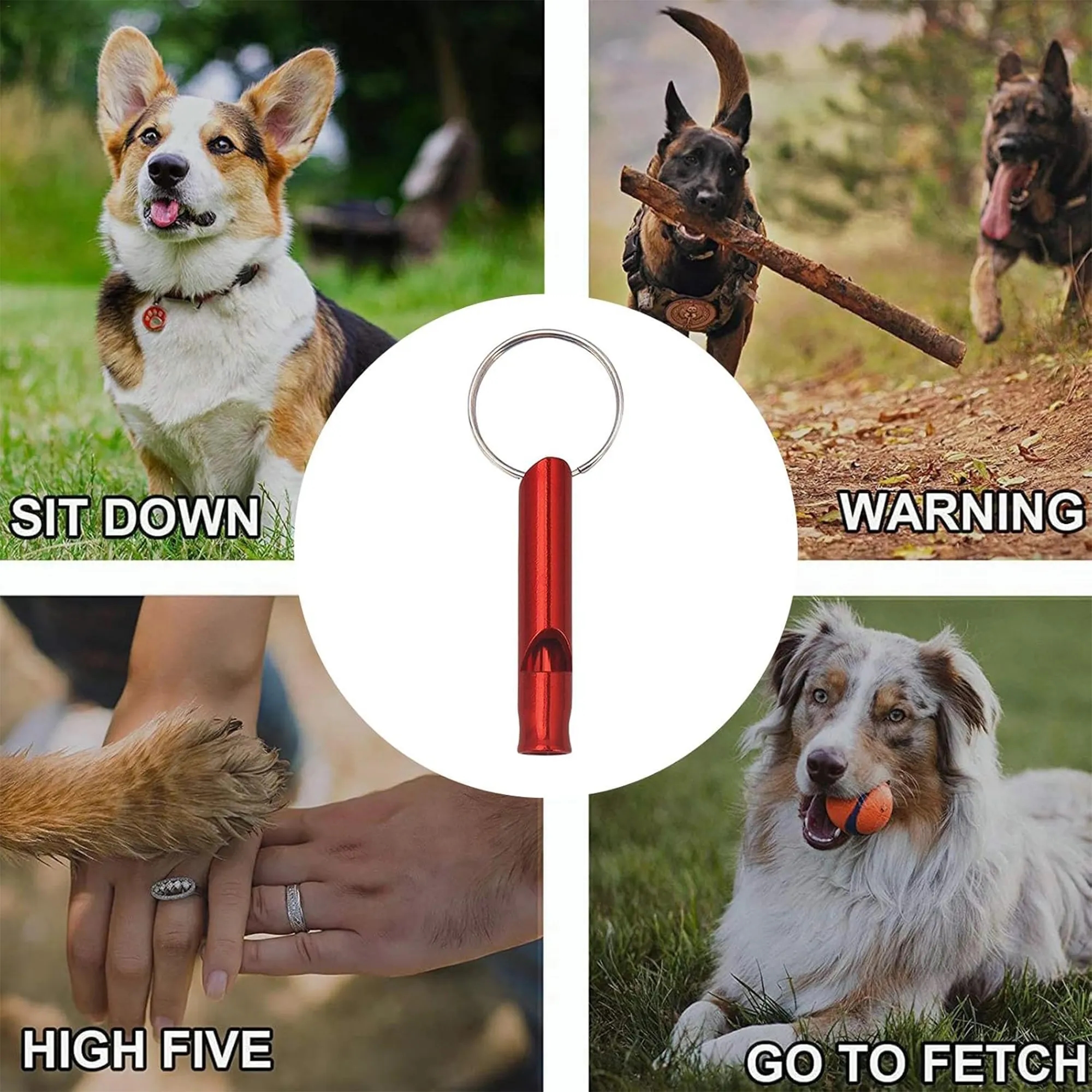 Ultra Lightweight Portable Aluminum Whistle 6
