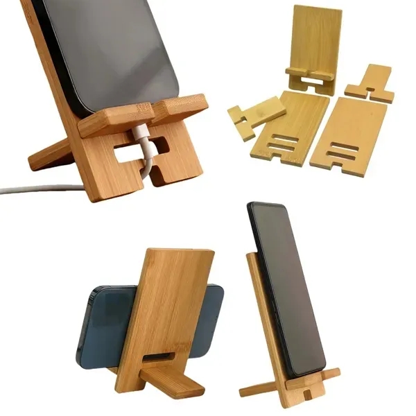 Bamboo Phone Stand 5
