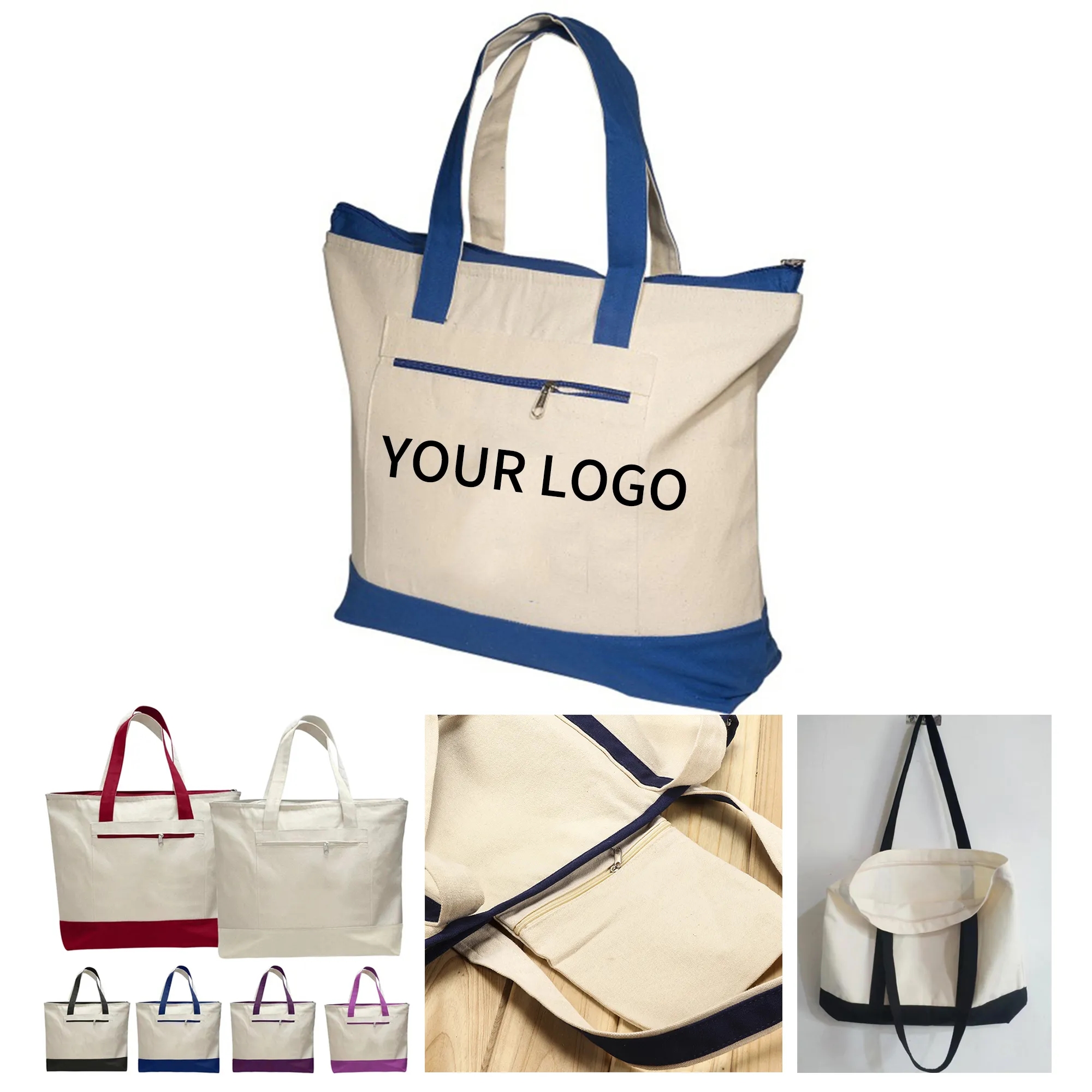 Canvas Tote Bag, custom tote bag with logo imprint 2