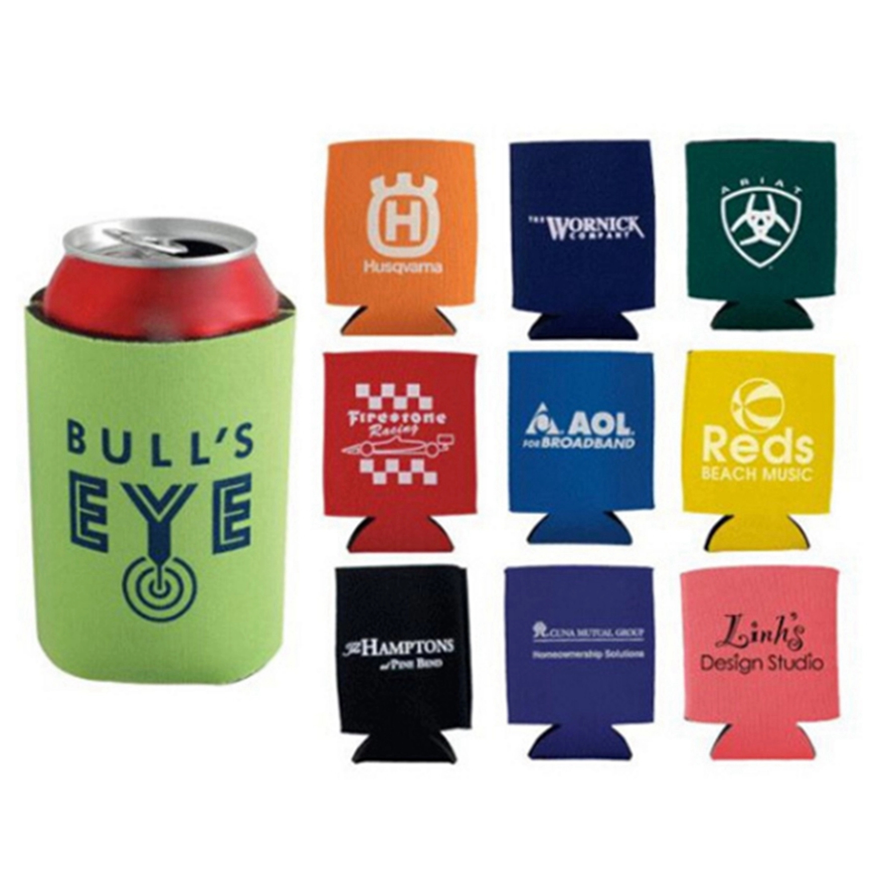 Budget Collapsible Foam Can Holder, custom koozie with logo imprint 3