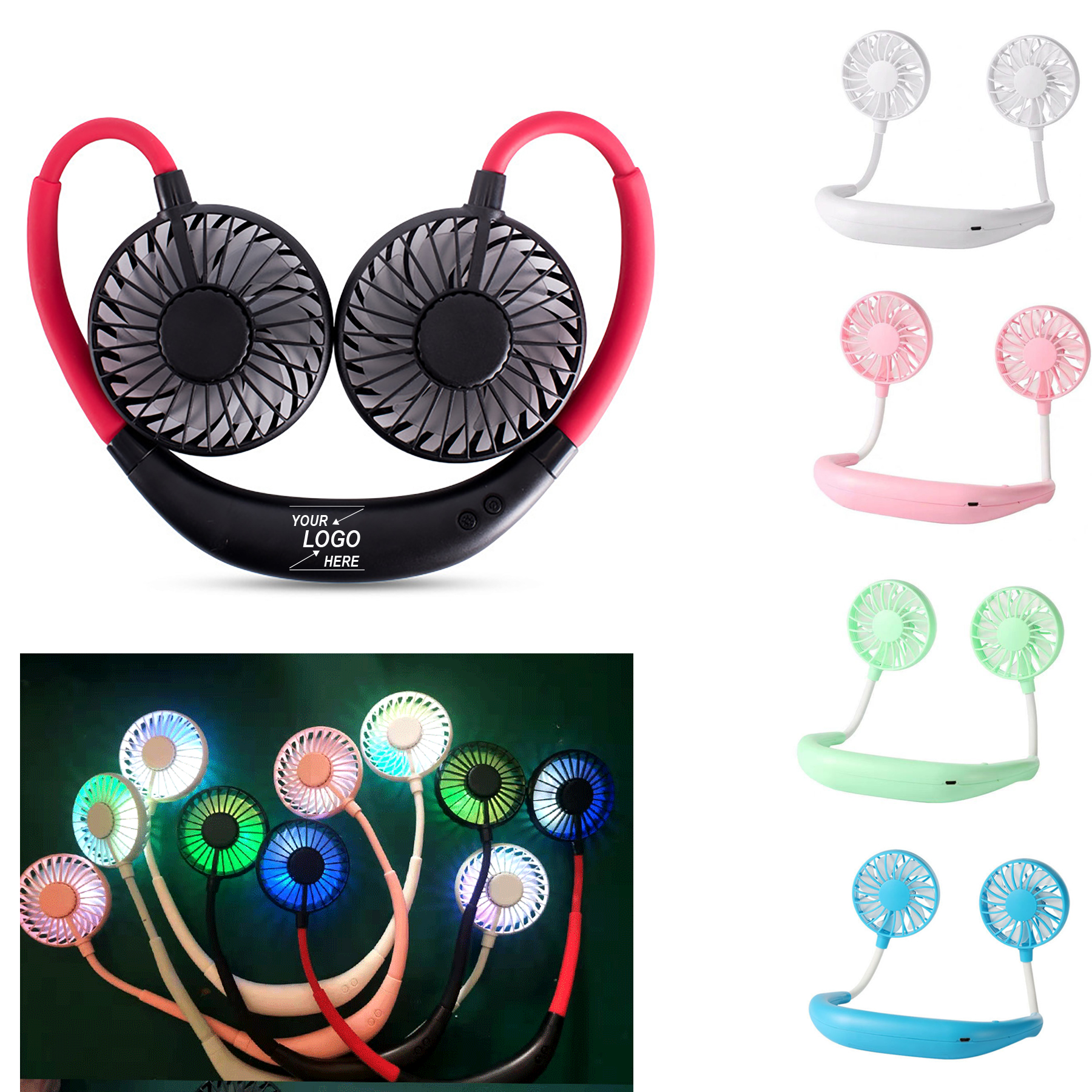 Portable Neck Fan Hands-Free Cooling Device