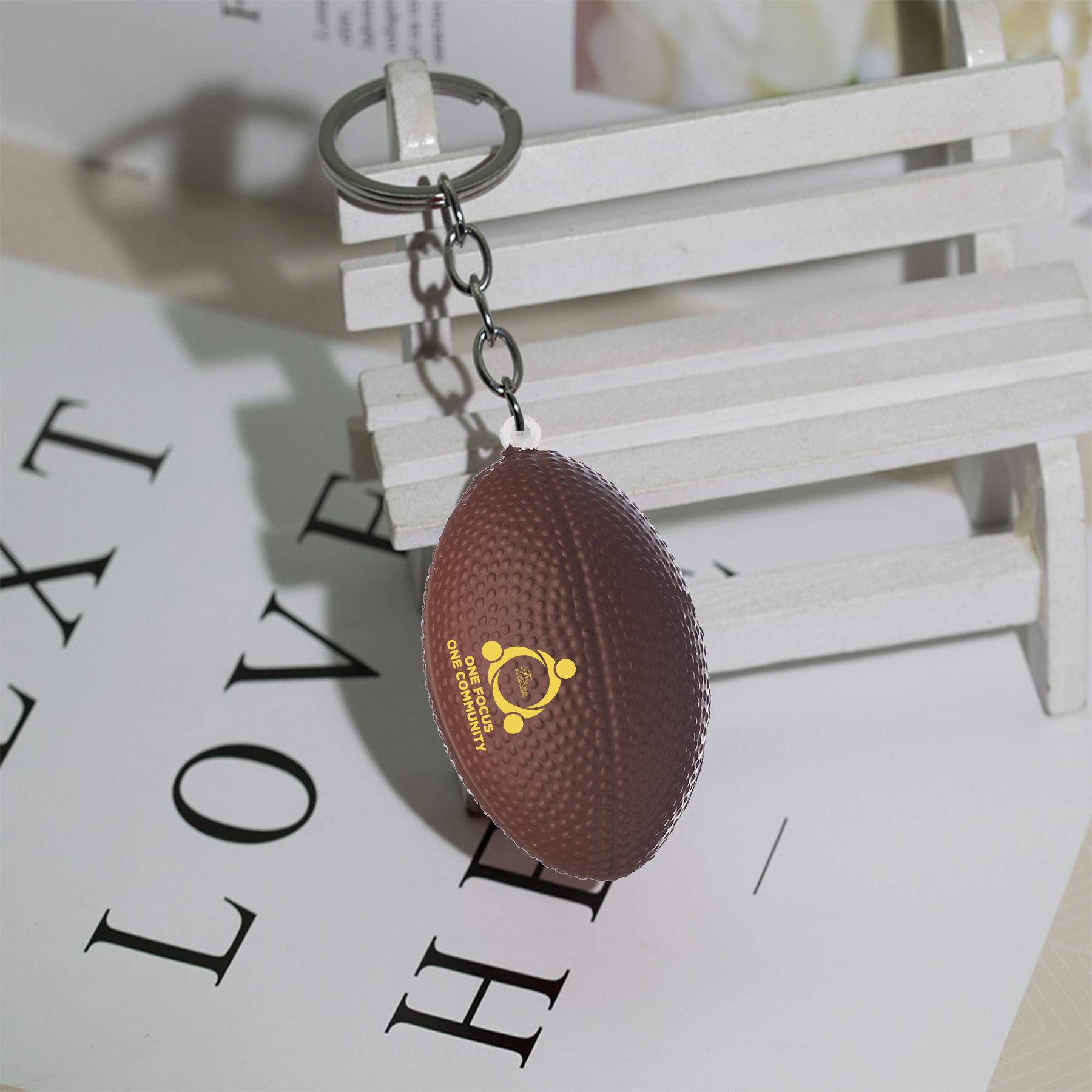 Toto Football Stress Holder Keychain 4