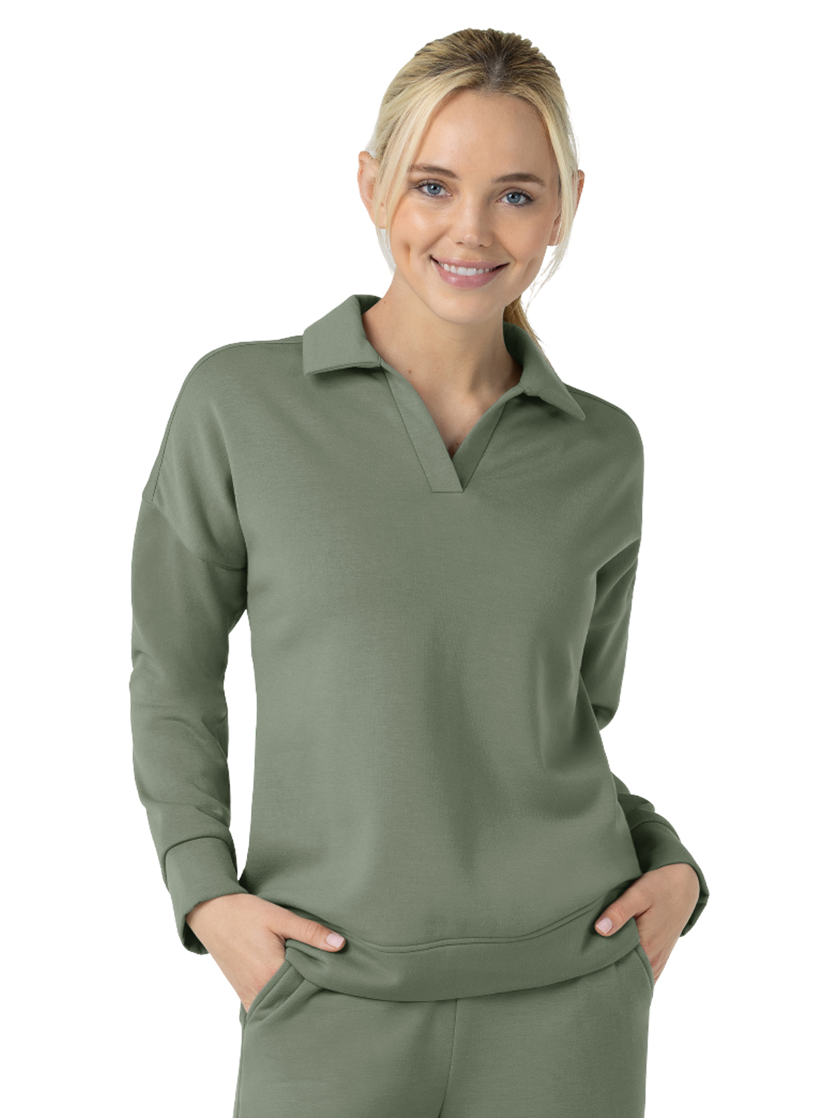 Wink- Unwind & Lounge - Women's Relaxed Pullover Polo