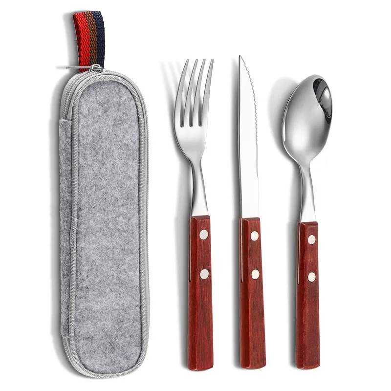 Stainless Steel Travel Utensils With Case 3