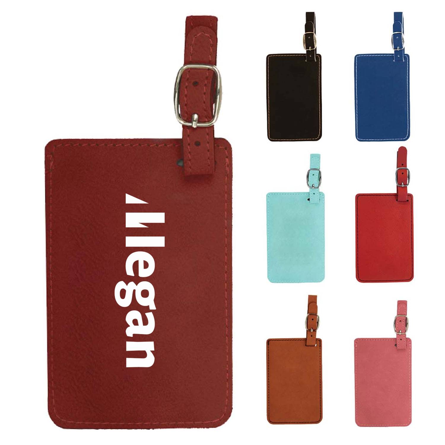 Fashionable And Minimalist Leather Luggage Tag 2