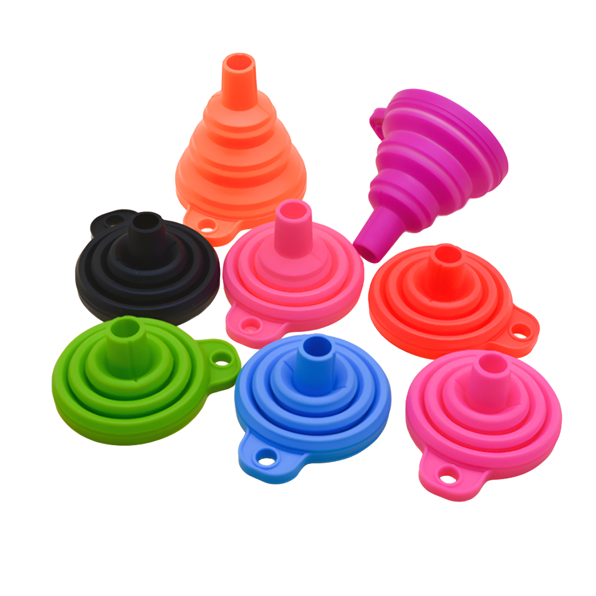 MOQ 50 PCS Versatile Folding Silicone Funnel 2