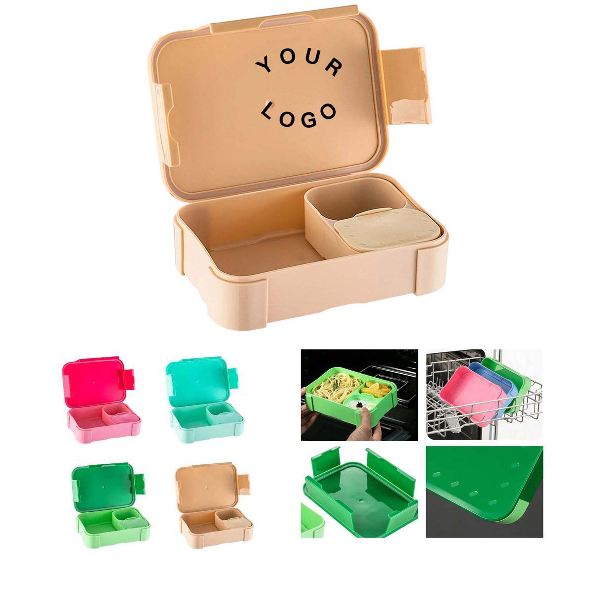 Kids Lunch Box BPA Free PP Material Durable 2