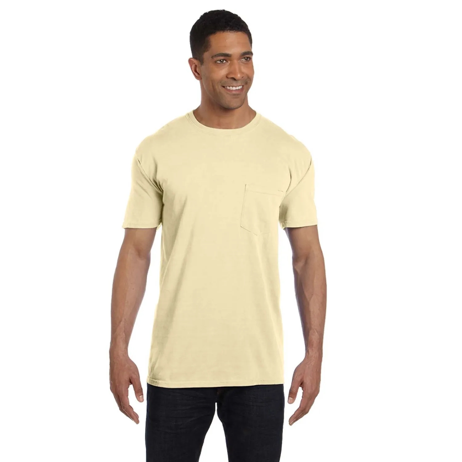 COMFORT COLORS ADULT HEAVYWEIGHT 6.1 OZ. POCKET T-SHIRT 124