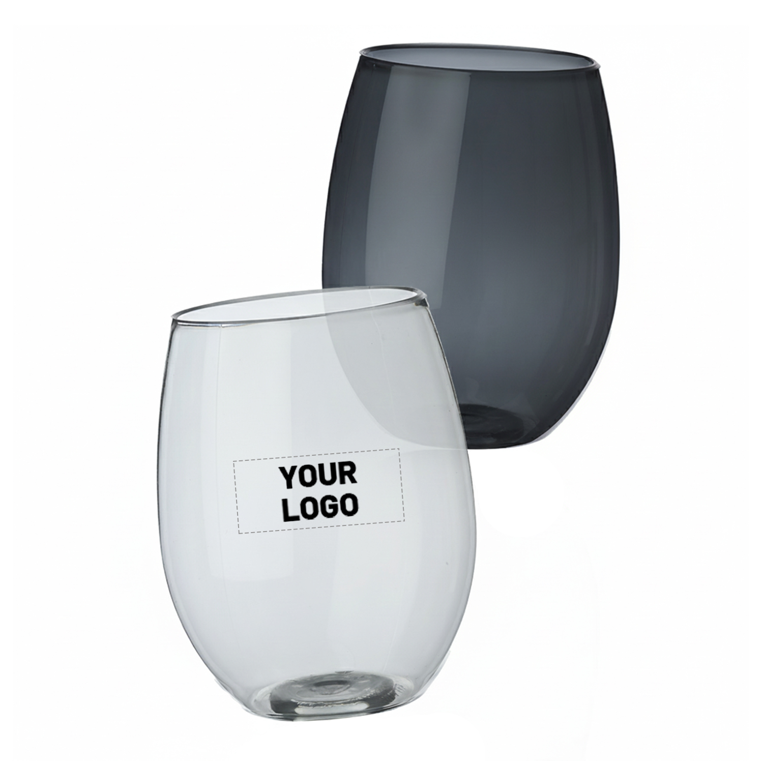 Plastic Stemless Wine Glass, 16 oz. 2