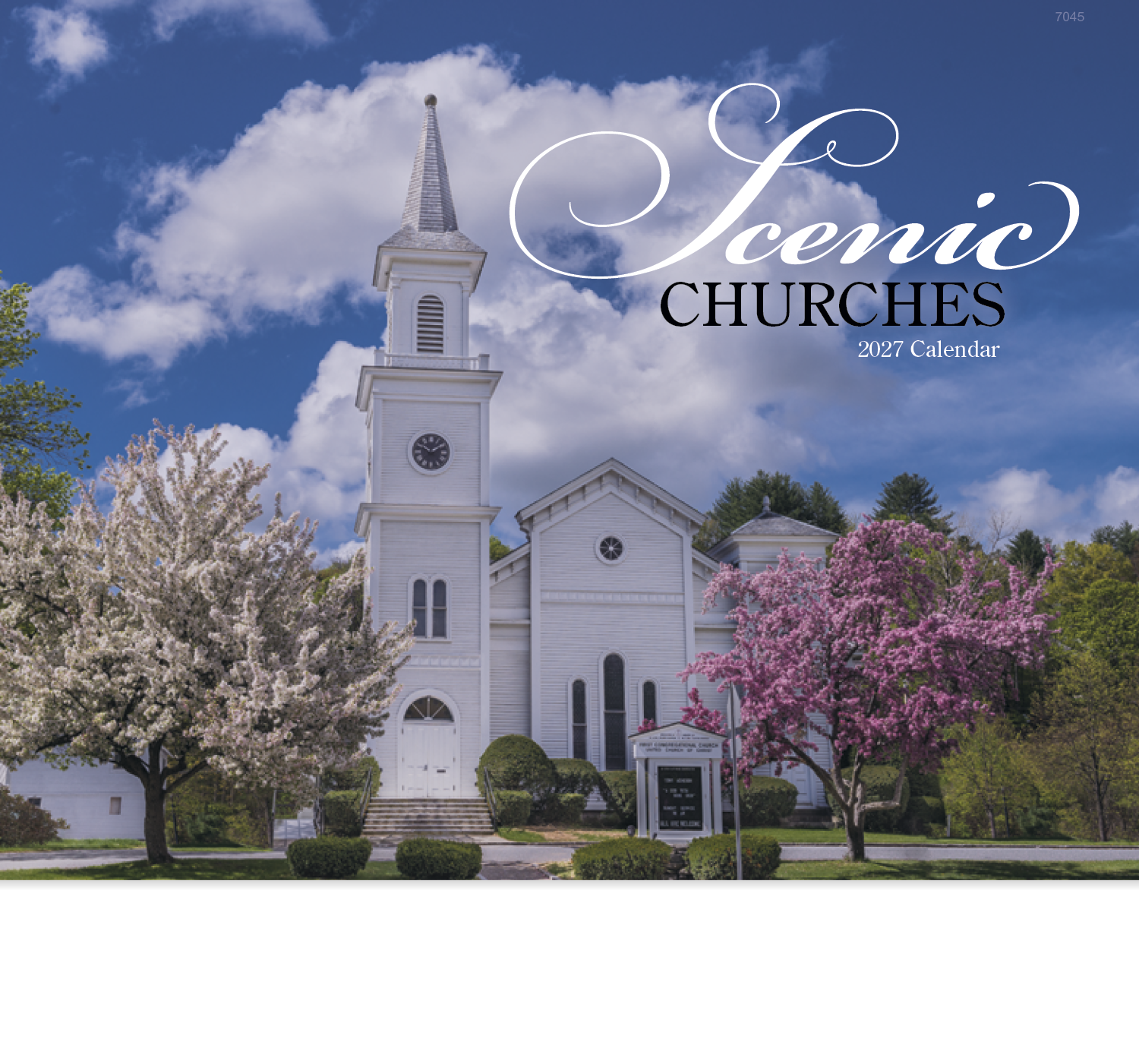 Good Value™ Scenic Churches - Stapled Calendar 45