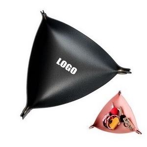 Large Triangular PU Leather Foldable Holder With Metal Clasps 24