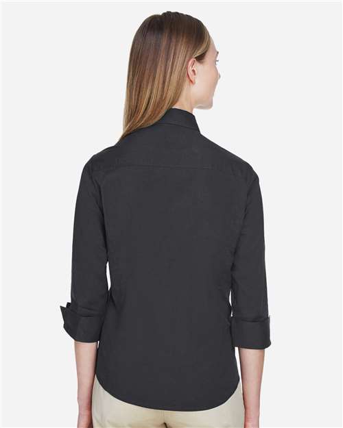 Women's Perfect Fit™ Three-Quarter Sleeve Stretch Poplin Dress Shirt - DP625W 10