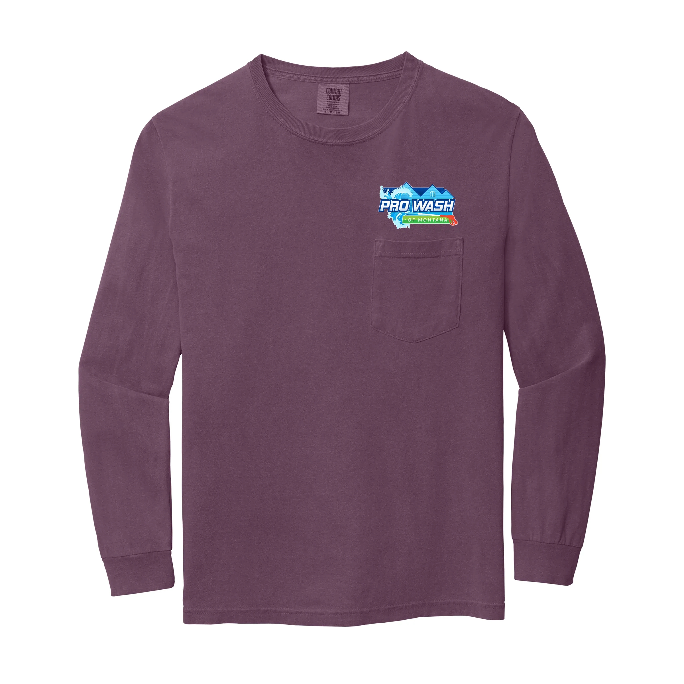 COMFORT COLORS ADULT 6.1 OZ LONG-SLEEVE POCKET T-SHIRT 51