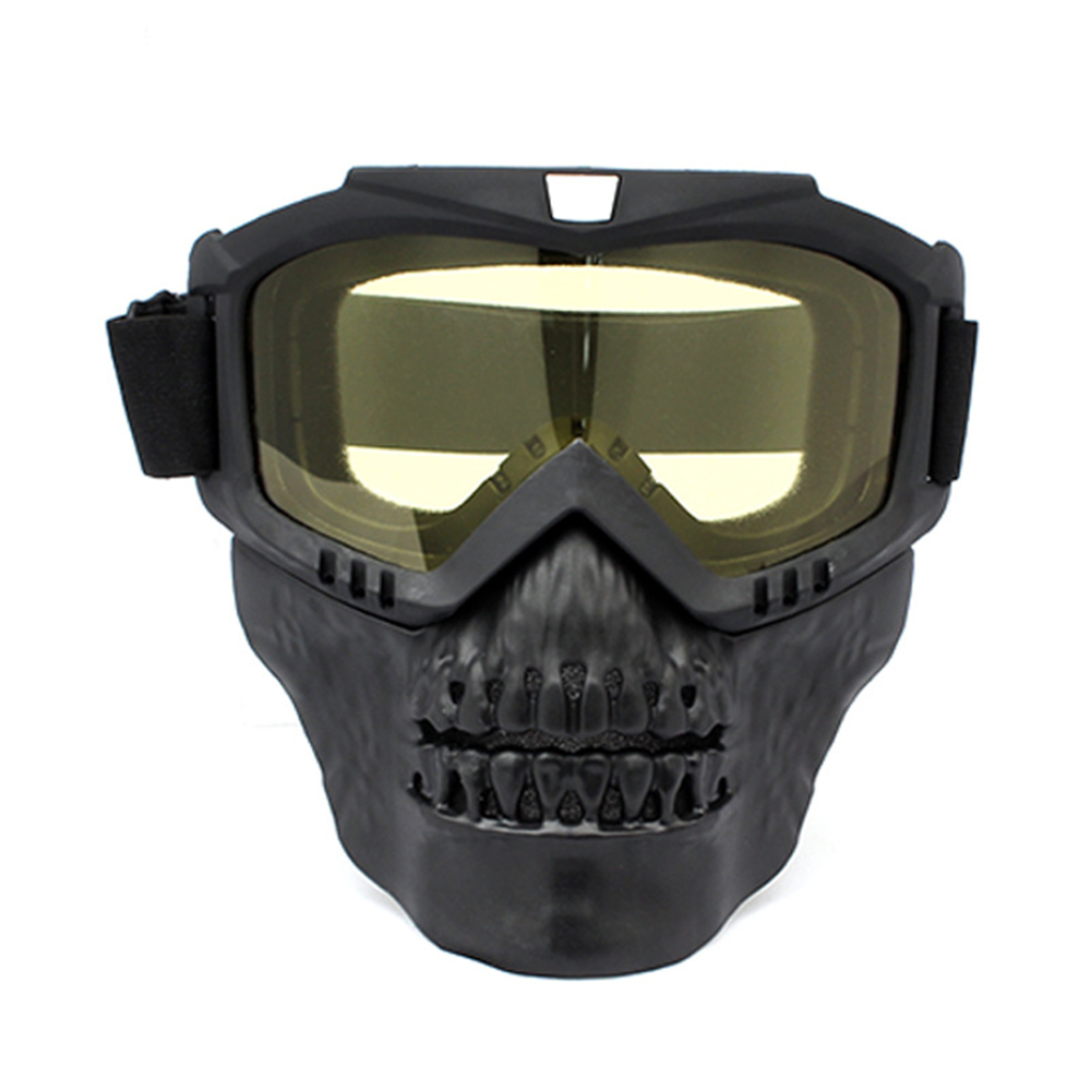 Detachable Cross Country Riding Ski Goggles Skull Face Mask 5