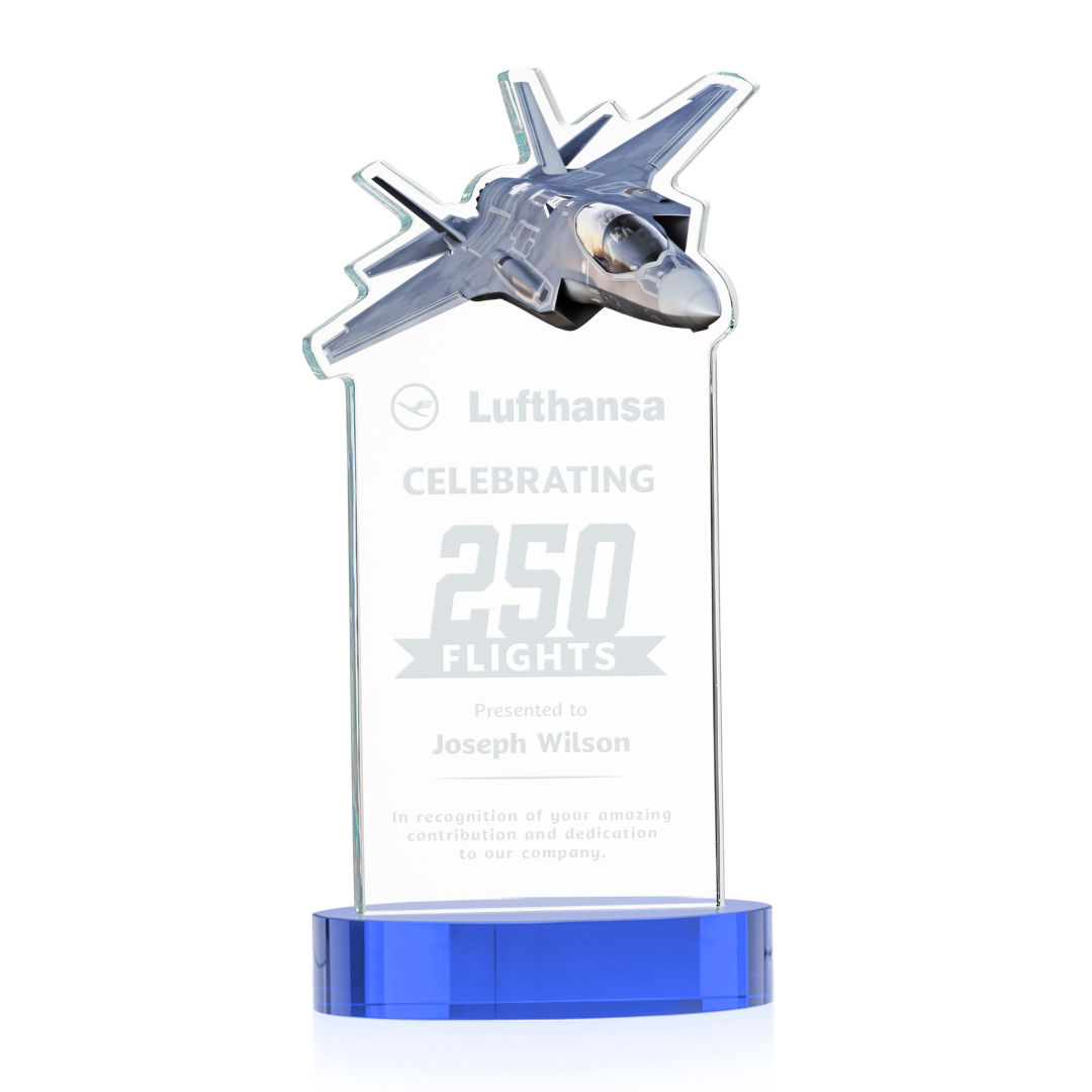 Top Gun Award on Alberton Base - Sky Blue 6