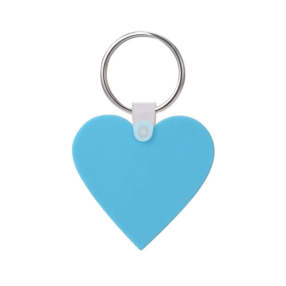 Custom Heart Shaped Silicone Key Tag 13