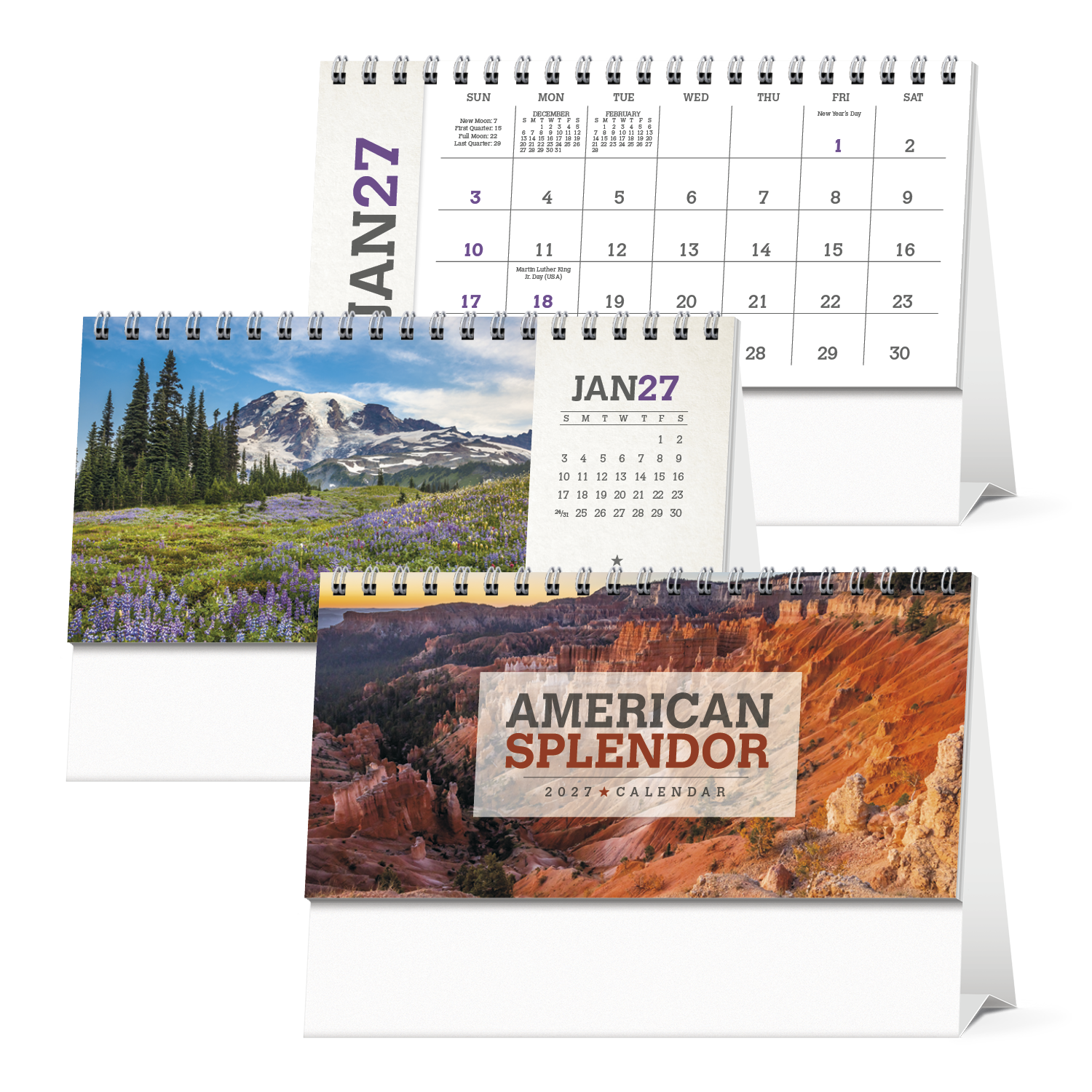 Triumph® Calendars American Splendor Desk Calendar 52