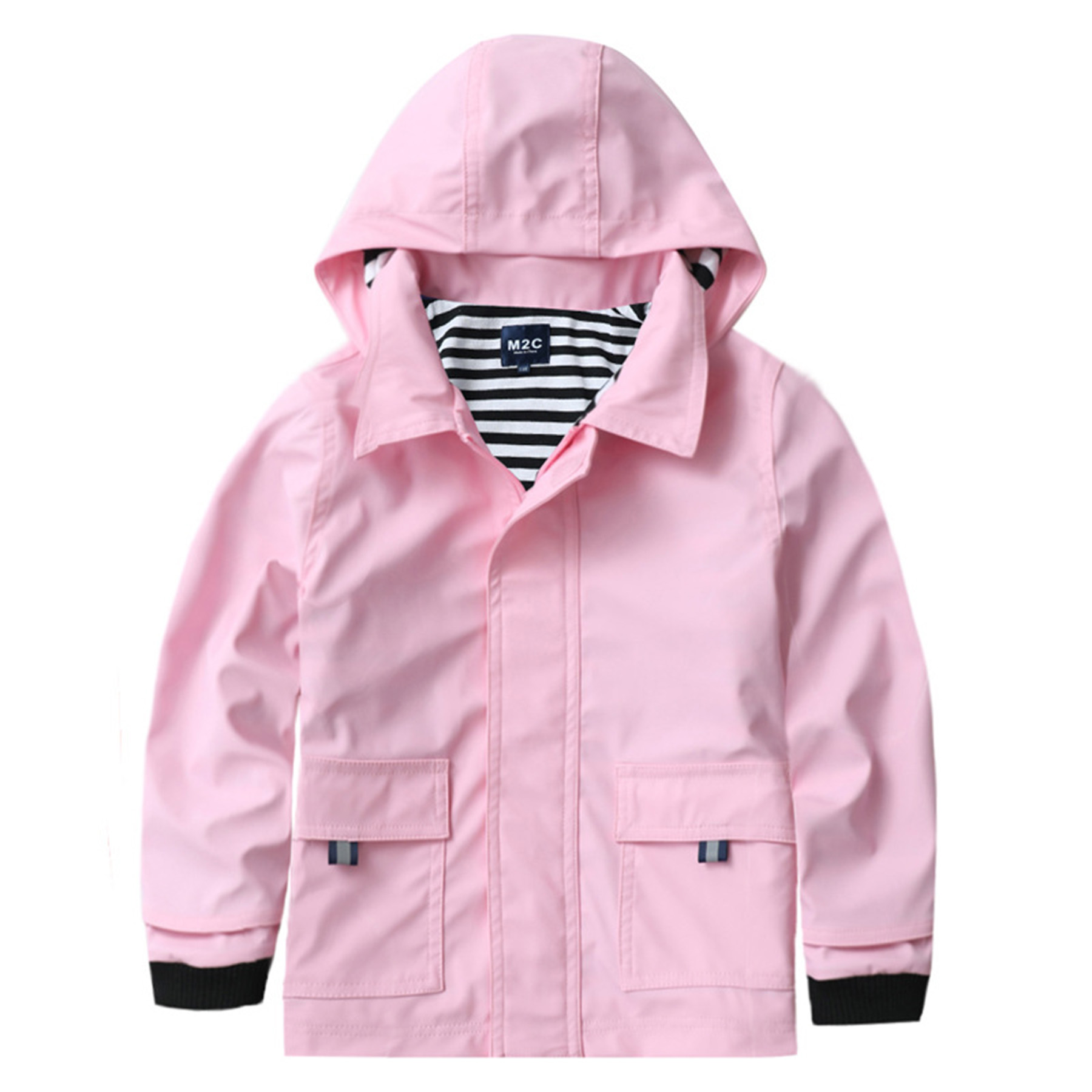 Boys And Girls Outdoor Camping PU Hooded Jacket 3