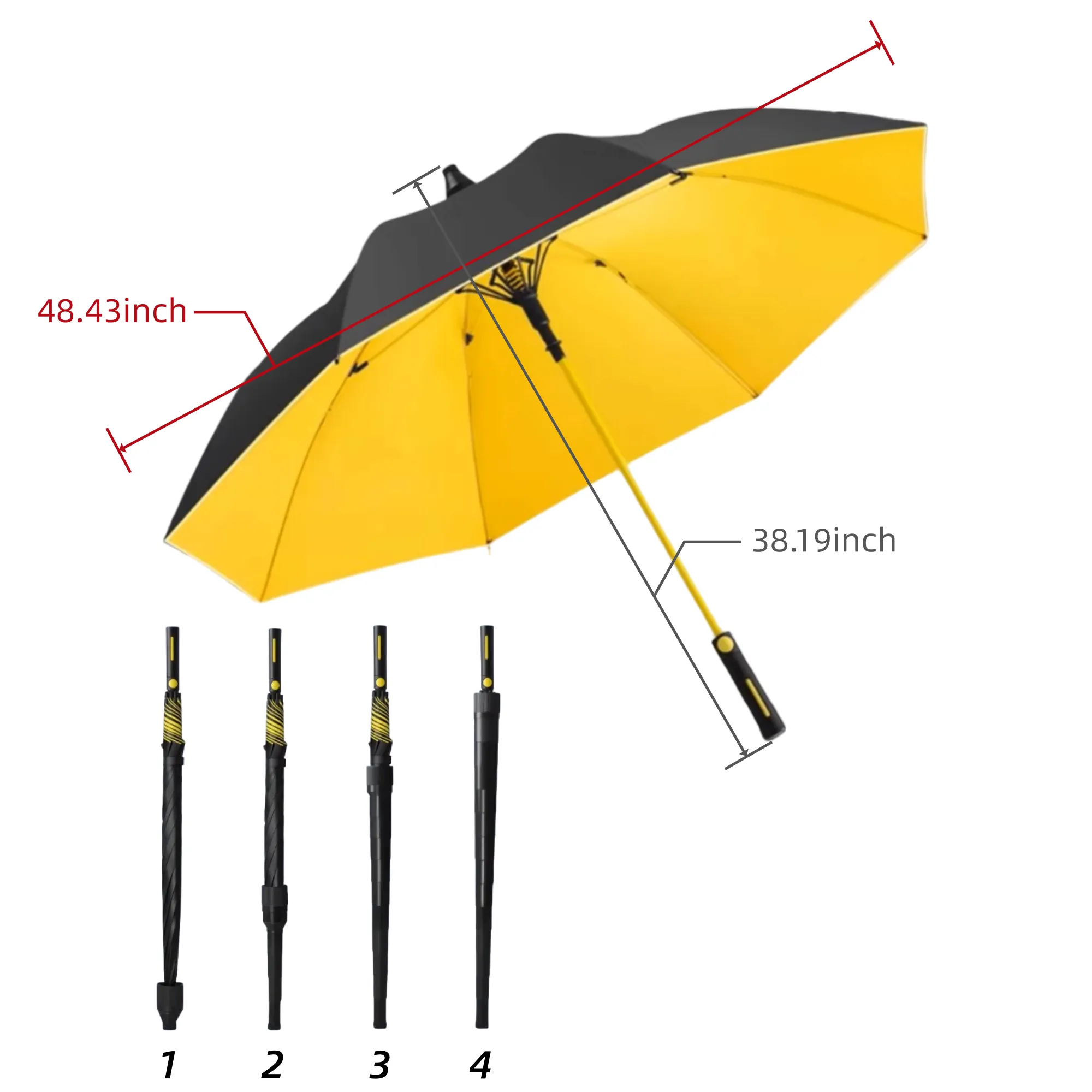 Automatic Long-Handled Umbrella With Waterproof Cover 5