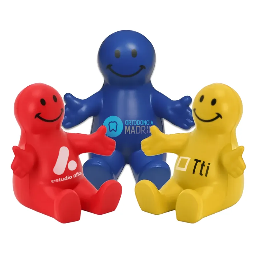 Smiley Face Person Phone Holder Stress Ball 3