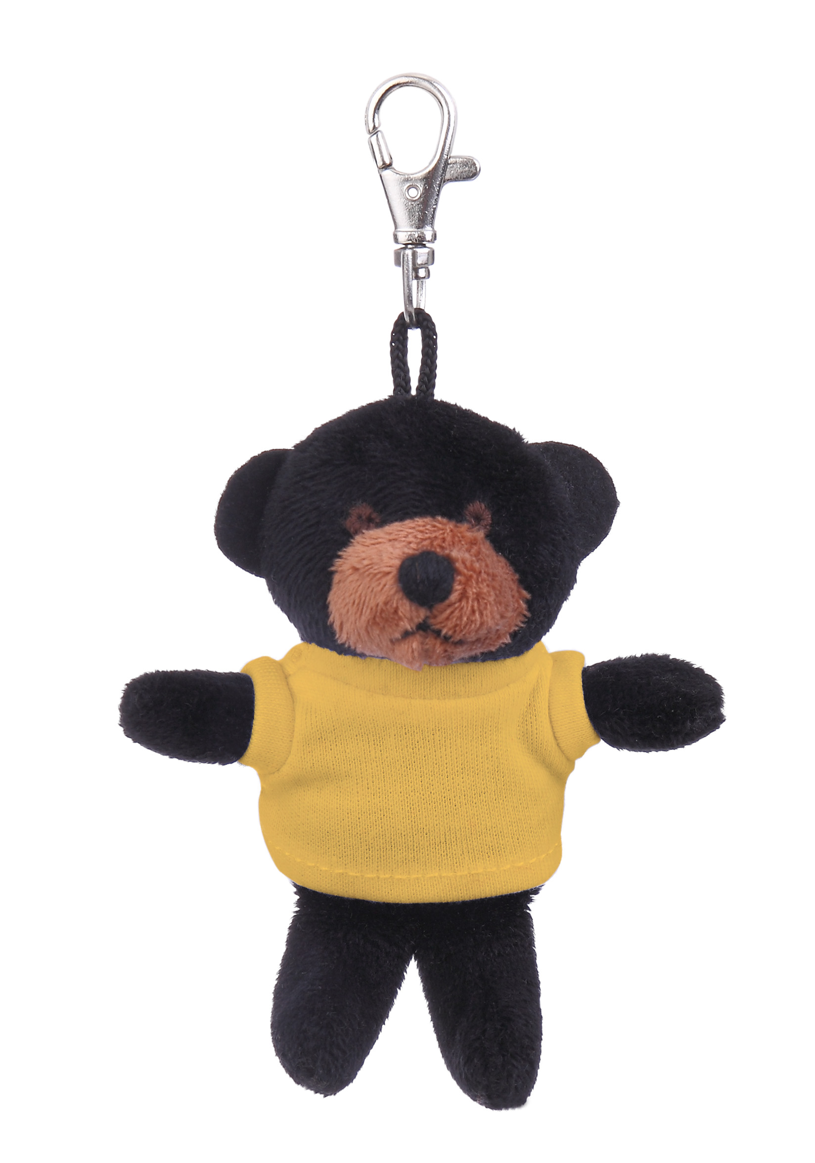 Soft Plush Black Bear Keychain with Tee 10