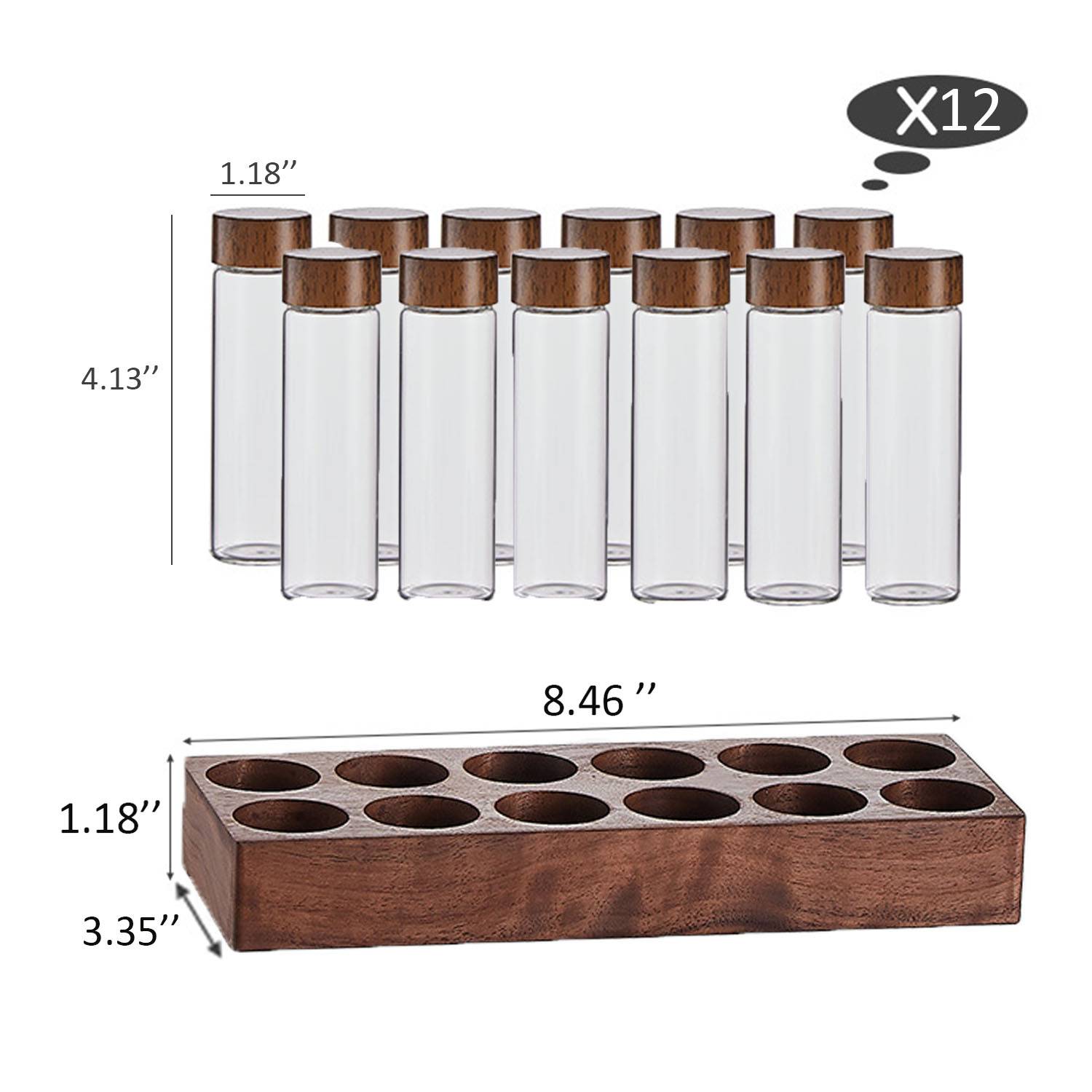 Coffee bean packaging test tube display rack 3