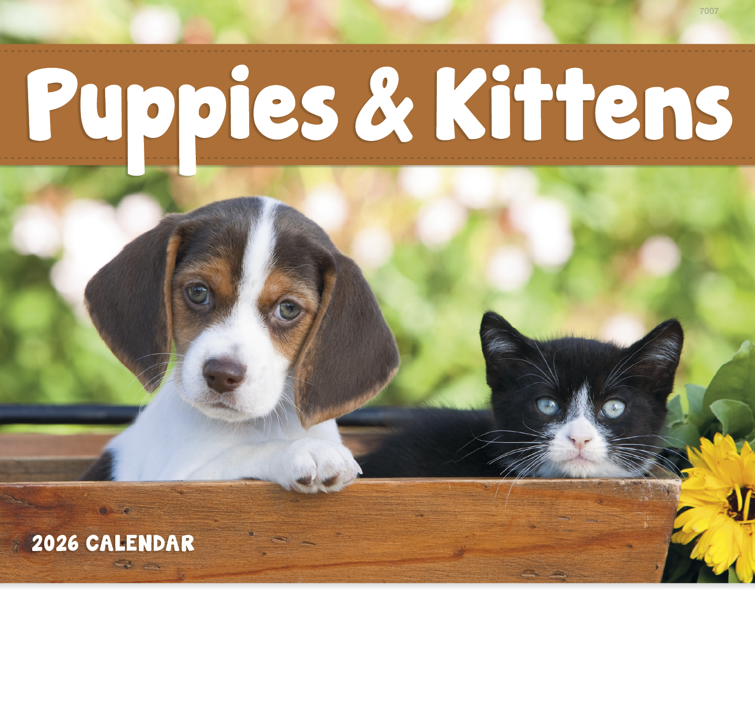 Good Value™ Puppies & Kittens - Stapled Calendar 21