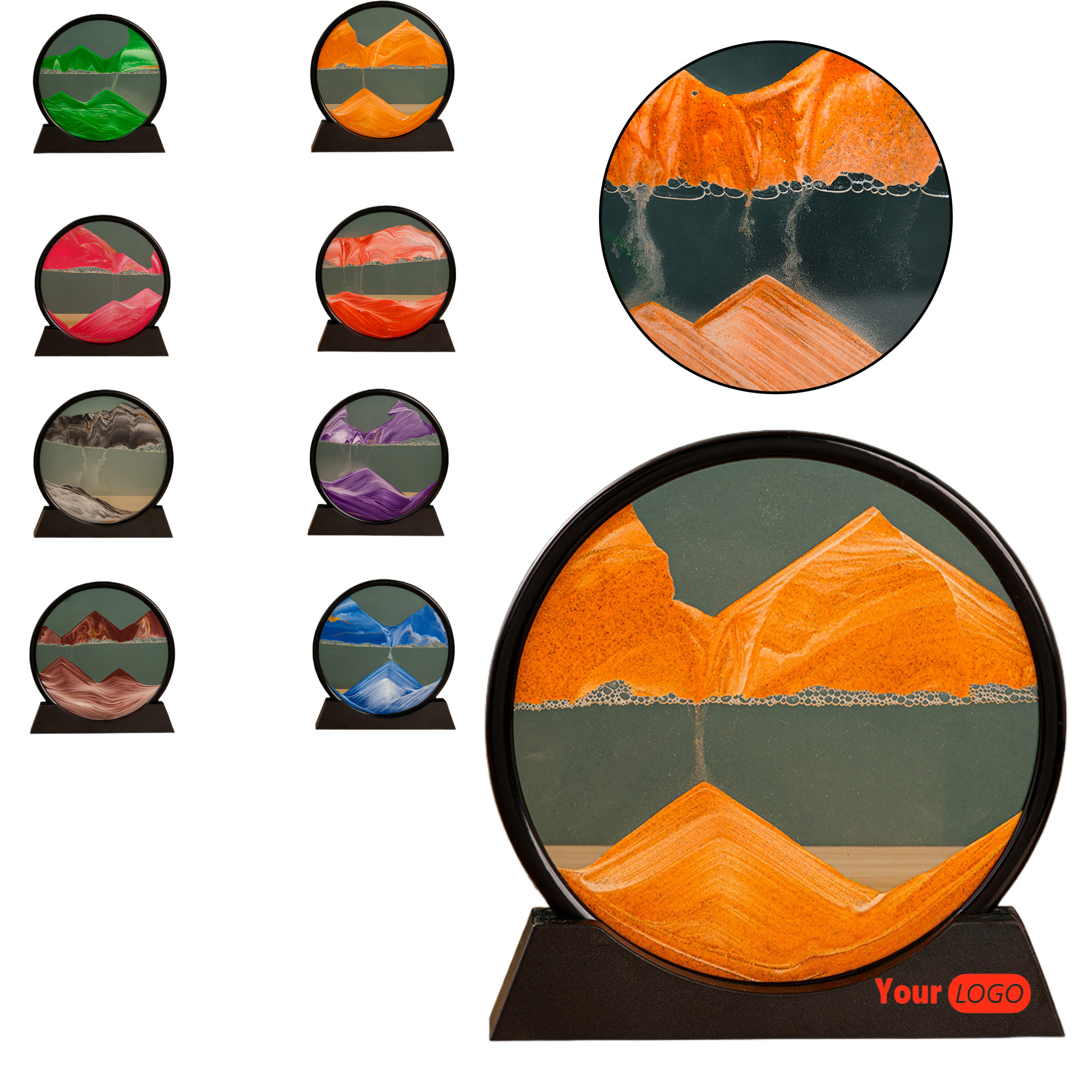 3D Dynamic Office Home Sand Liquid Decoration 8