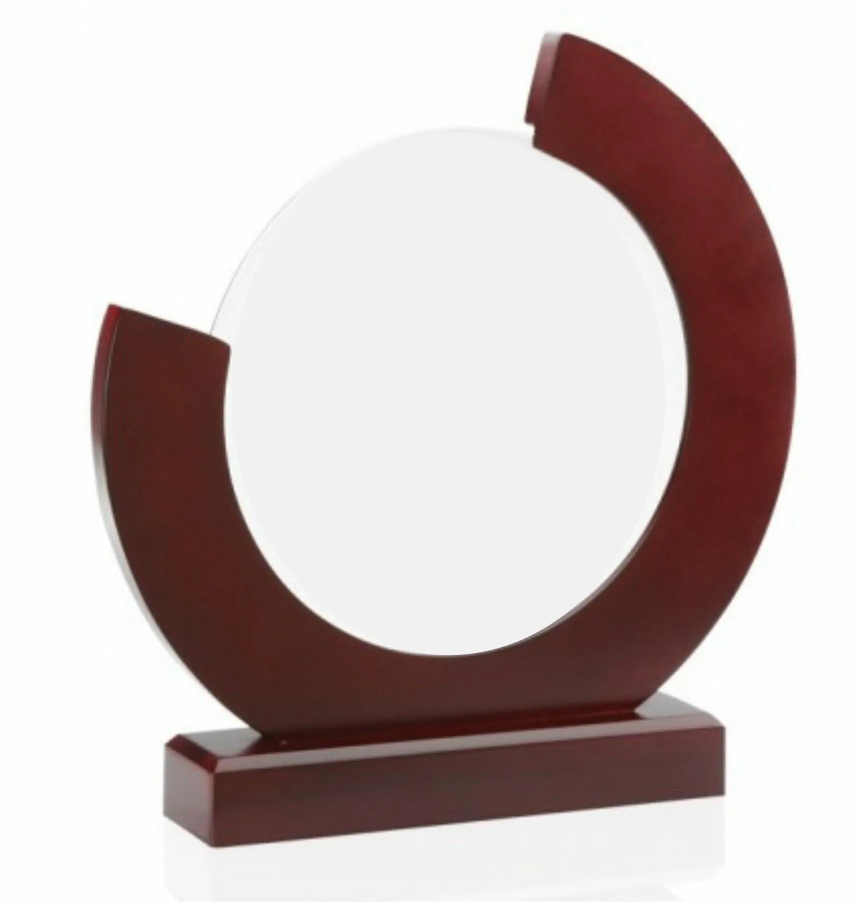 Mahogany Finish Glass Award 4