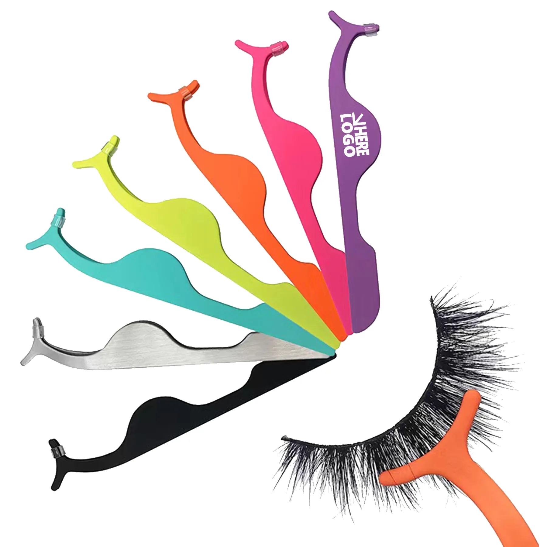 Eyelash Applicator Tweezers Stainless Steel