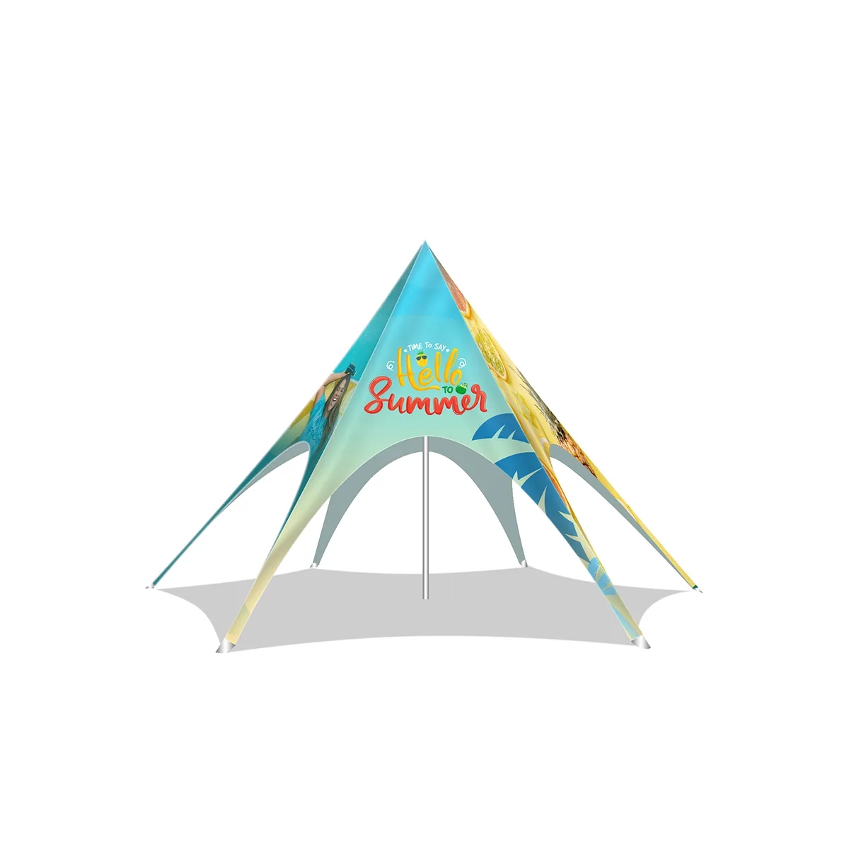 20' Single Pole Star Tent 3