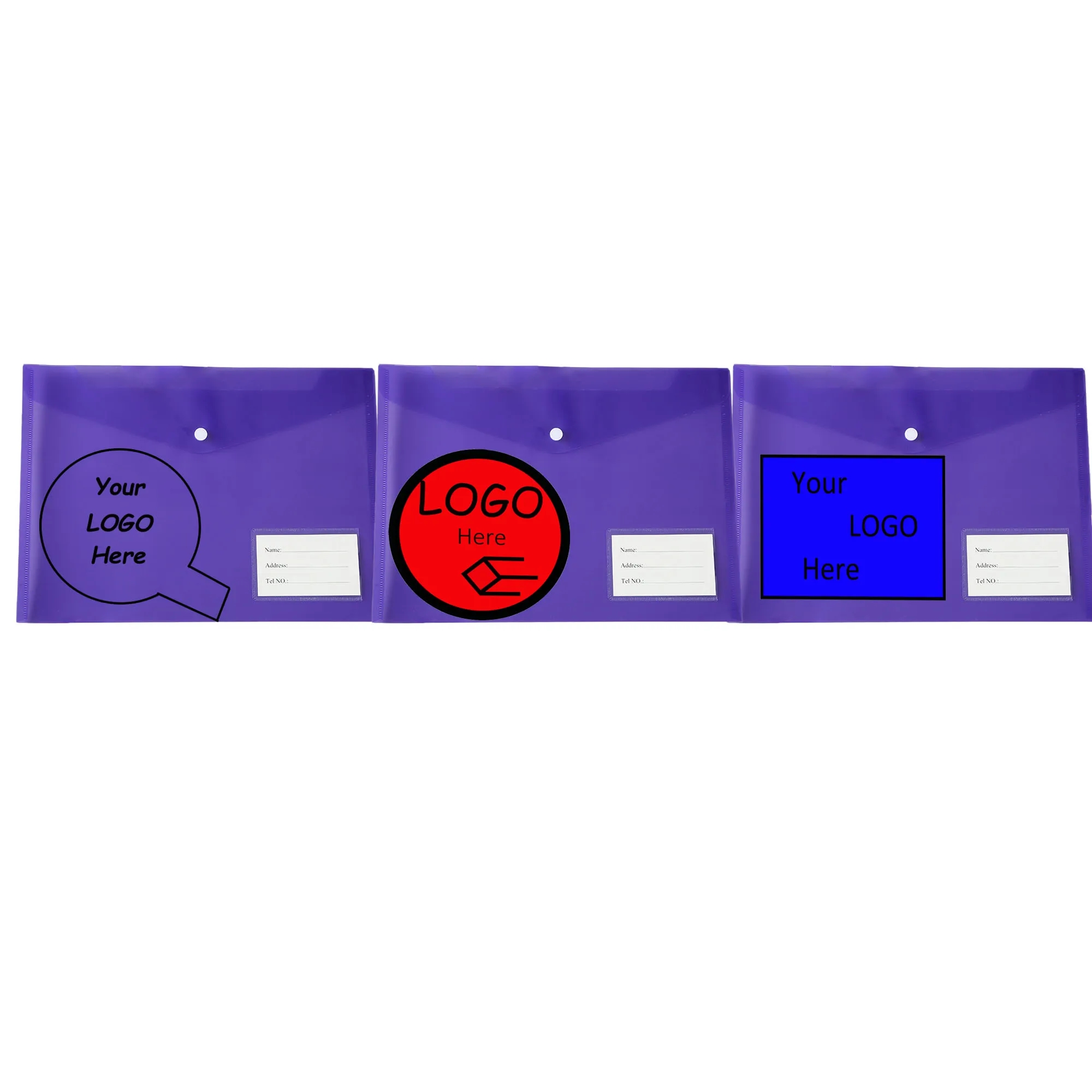 Full Color Silkscreen Plastic Clear File Folder 3
