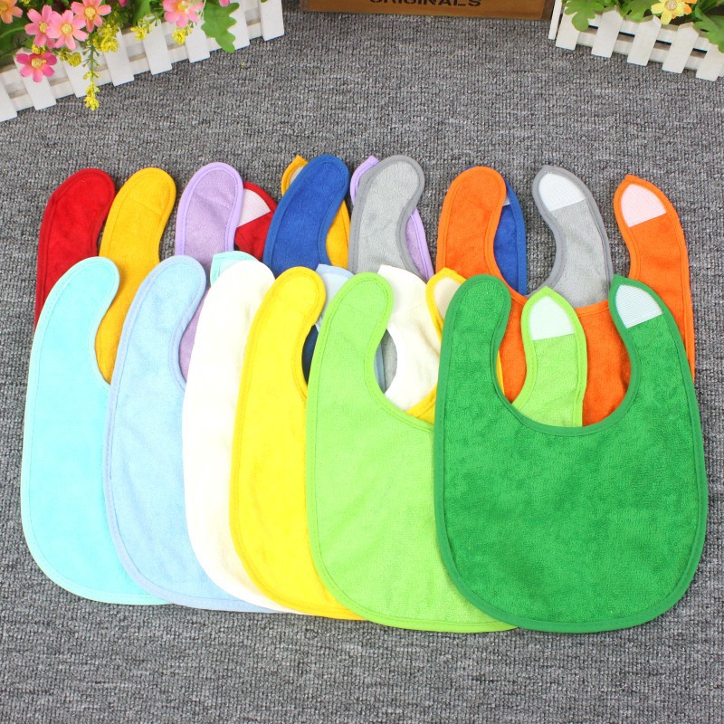 Adjustable Hook-&-Loop Closure Baby Bibs 2