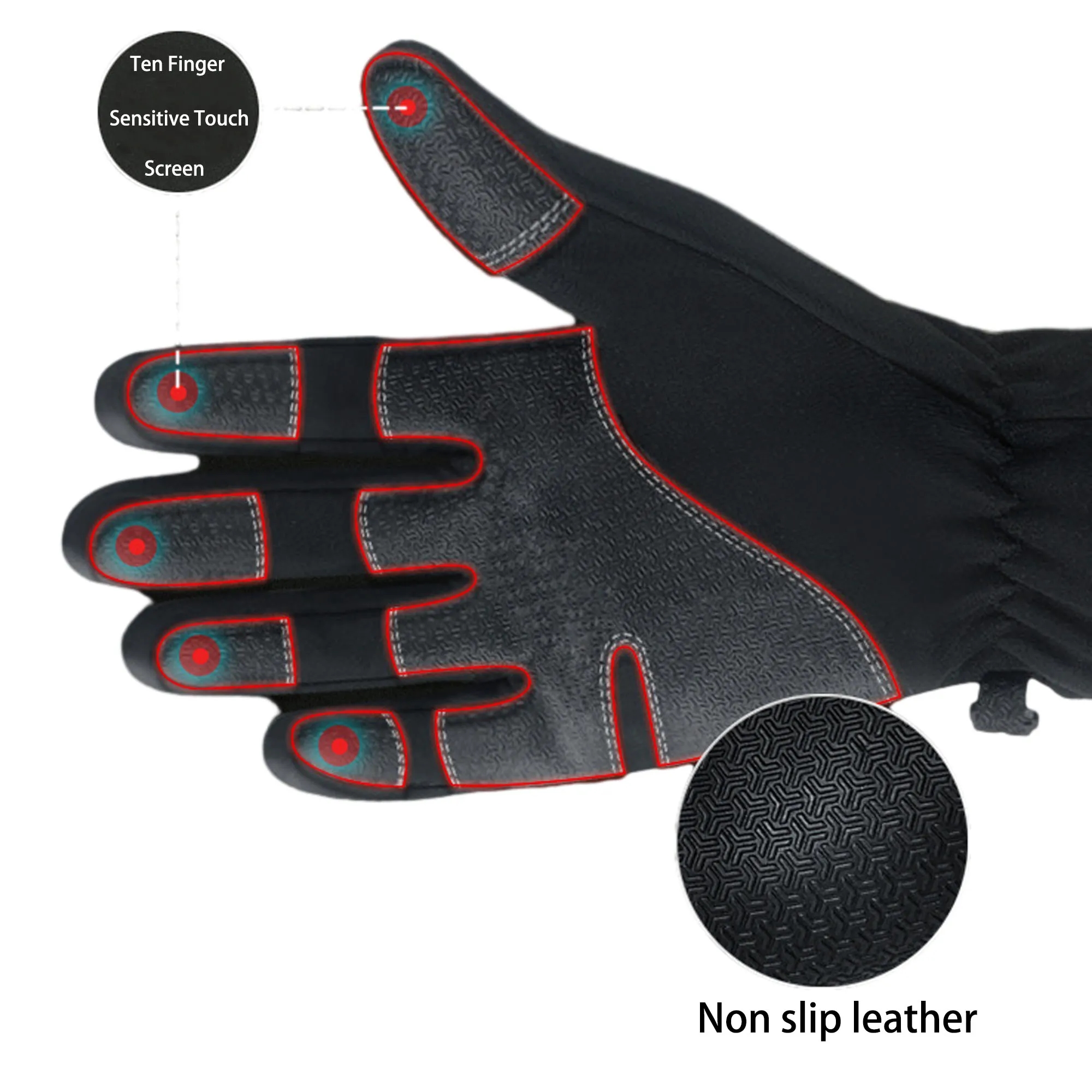 Waterproof Touch Screen Gloves MOQ 100 3