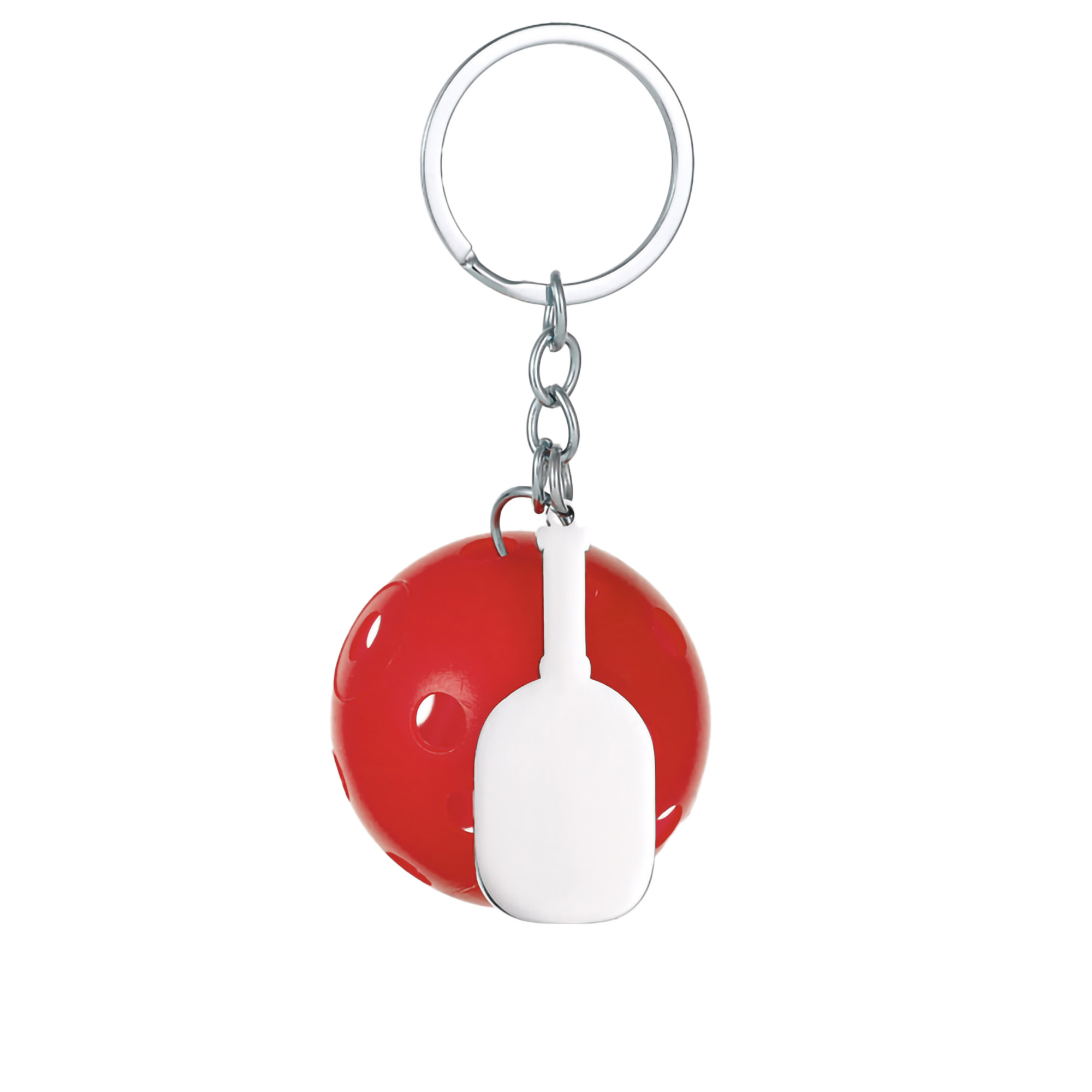 Pickleball Shape Bag Clip Keychain MOQ50 3