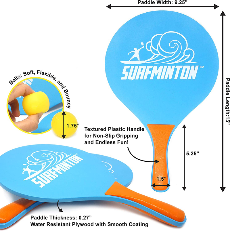 Beach Paddle/Racket Ball Set for Kids 5