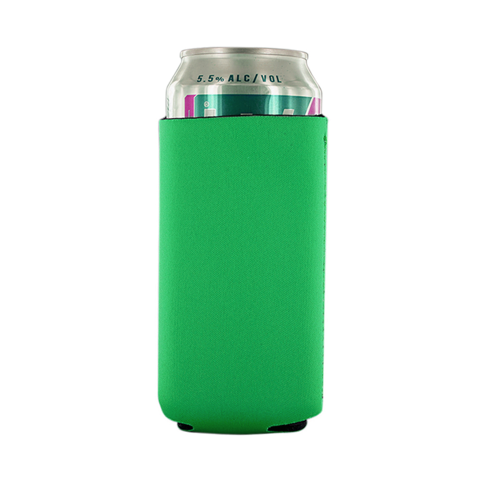 Tall Collapsible Neoprene Can Cooler With Pouch 6.29" X 3.54" 10