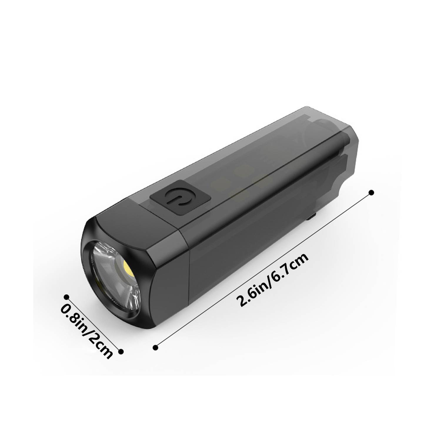 Type-C Charging Portable Emergency Mini LED Flashlight 6