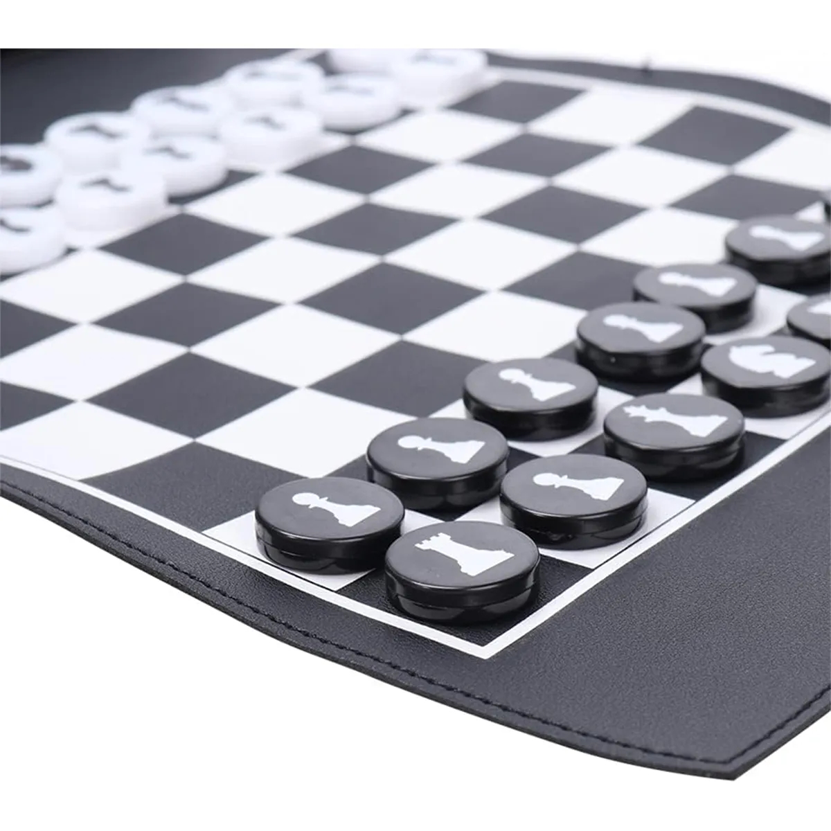 Folding Portable Travel Camping Board Games Chess Checkers 8