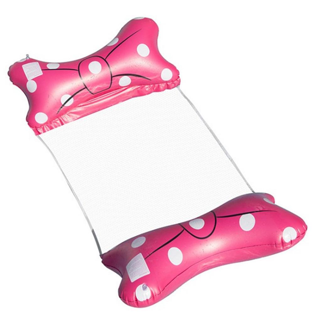 PVC bowknot floating bed inflatable chair