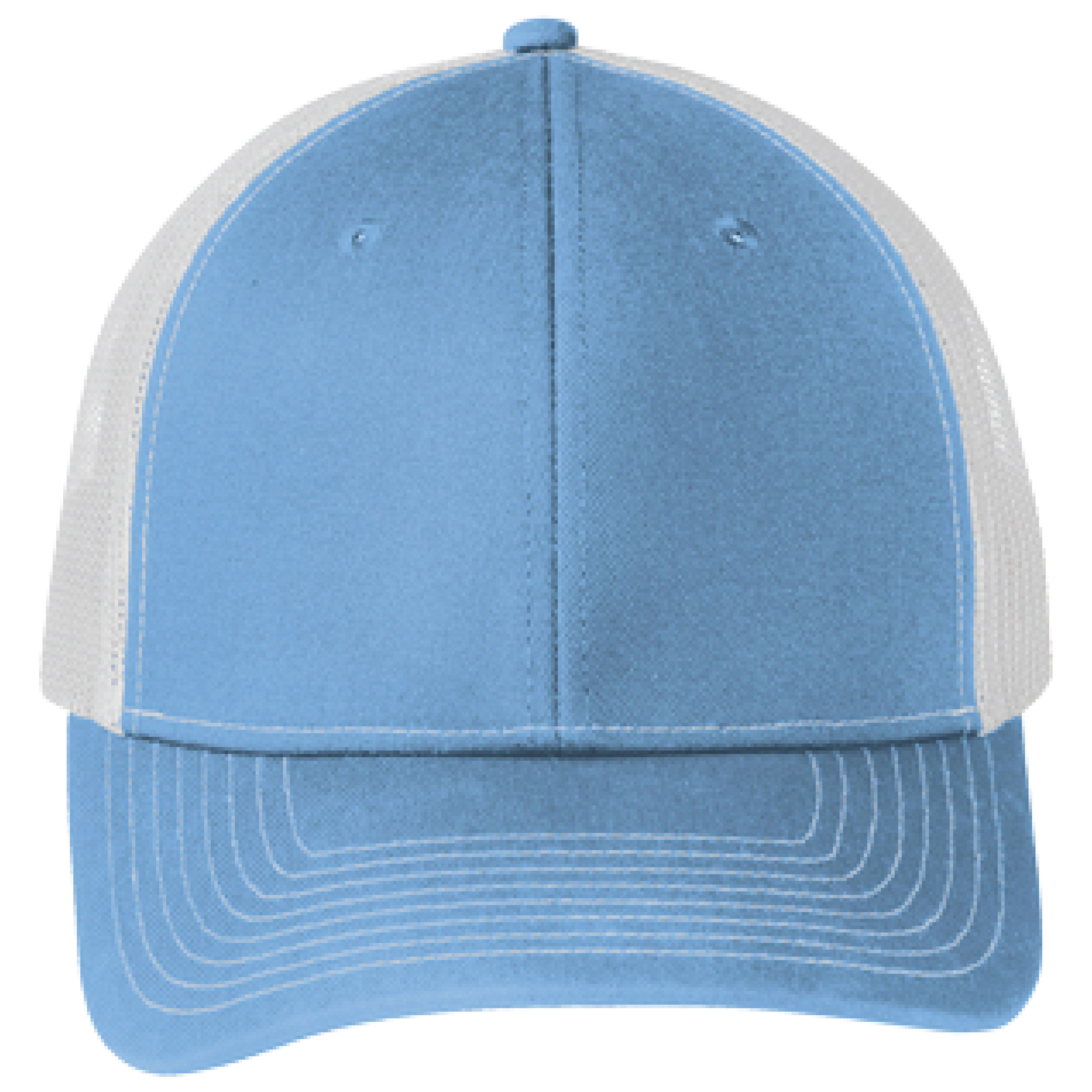 Port Authority C402 6-Panel Snapback Trucker Hat w/Leatherette Adhesive Patches or Embroidery 124