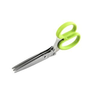 Triple Blade Herb Chopper Scissors Ergonomic Stainless Steel Design 15