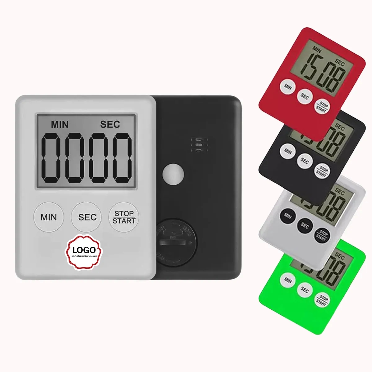 Magnetic Digital Kitchen Timer with Alarm Remind Function 2