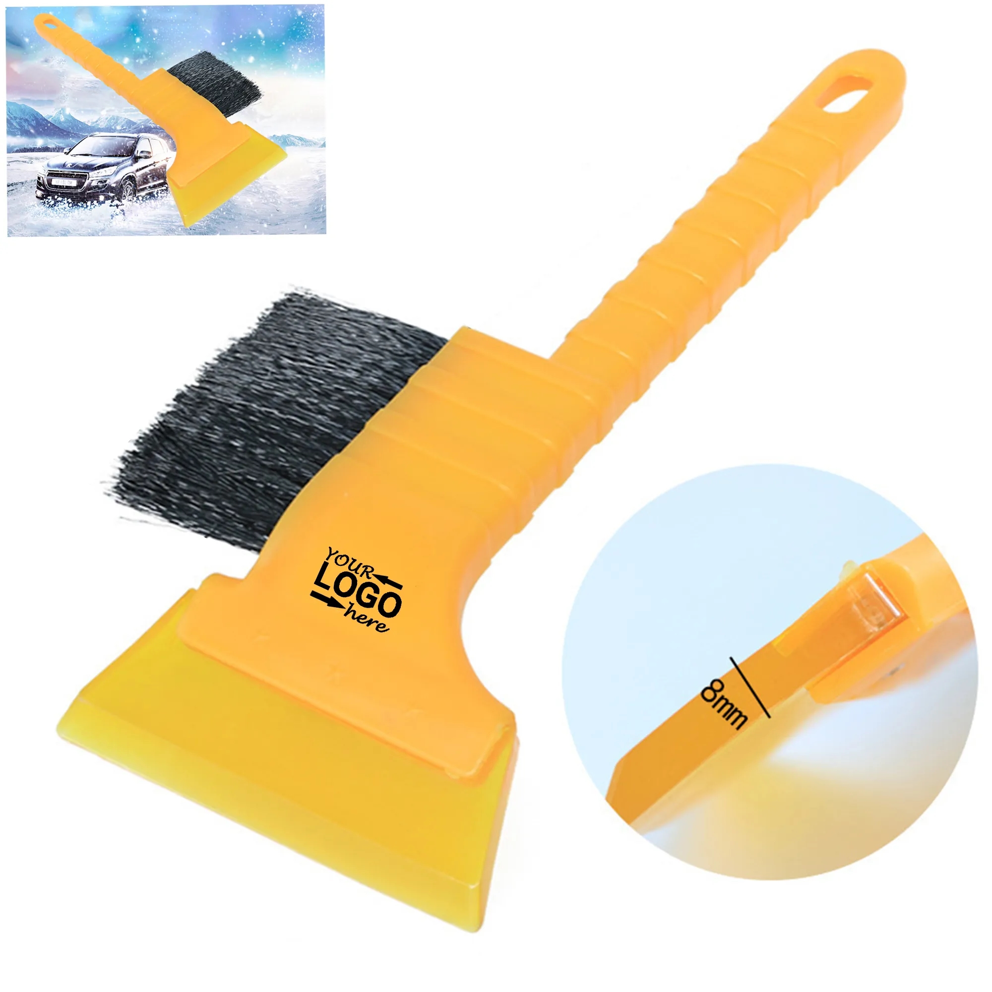 3-in-1 Oxford Long-handled Snow Scraper 2