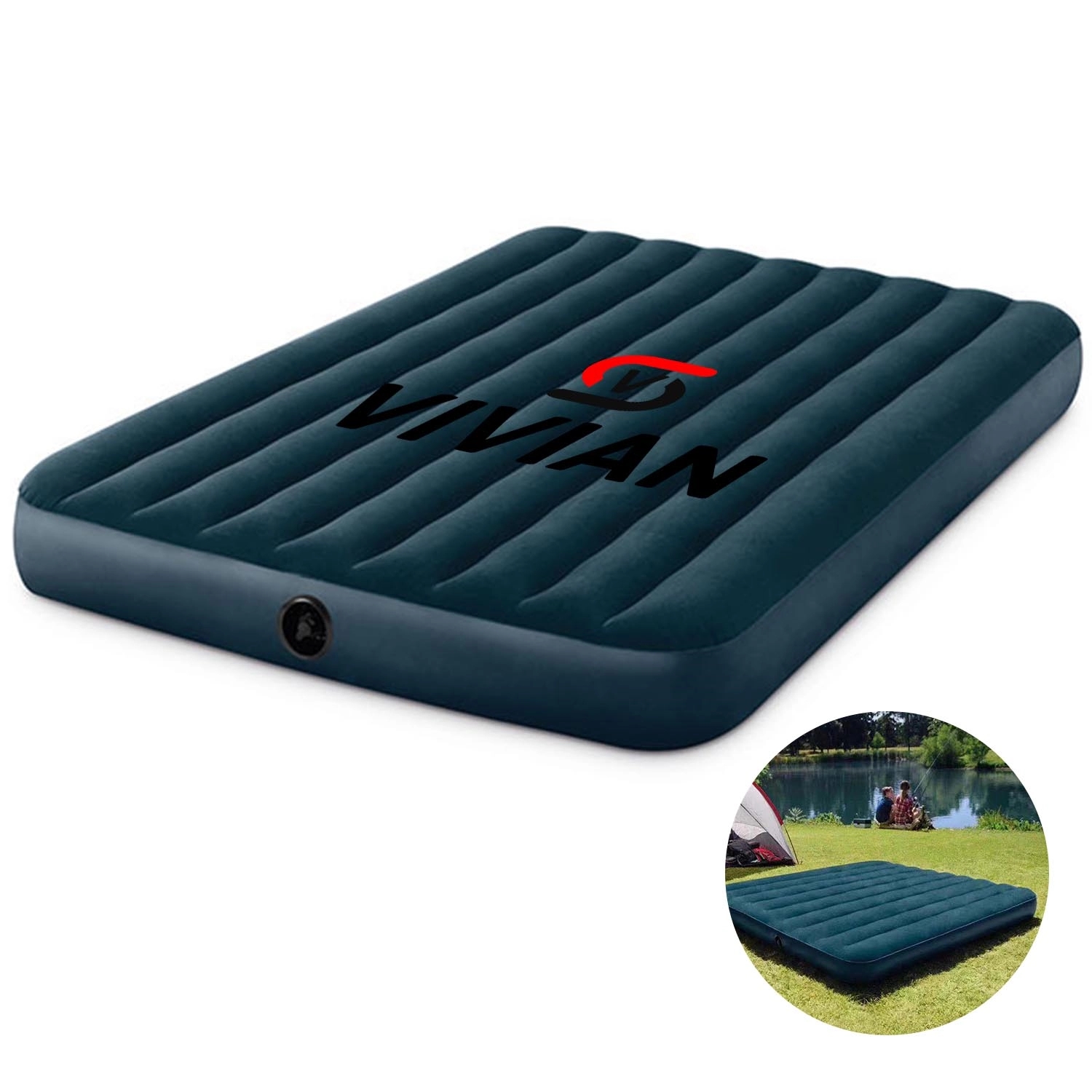 Flocked Air Double Bed 2