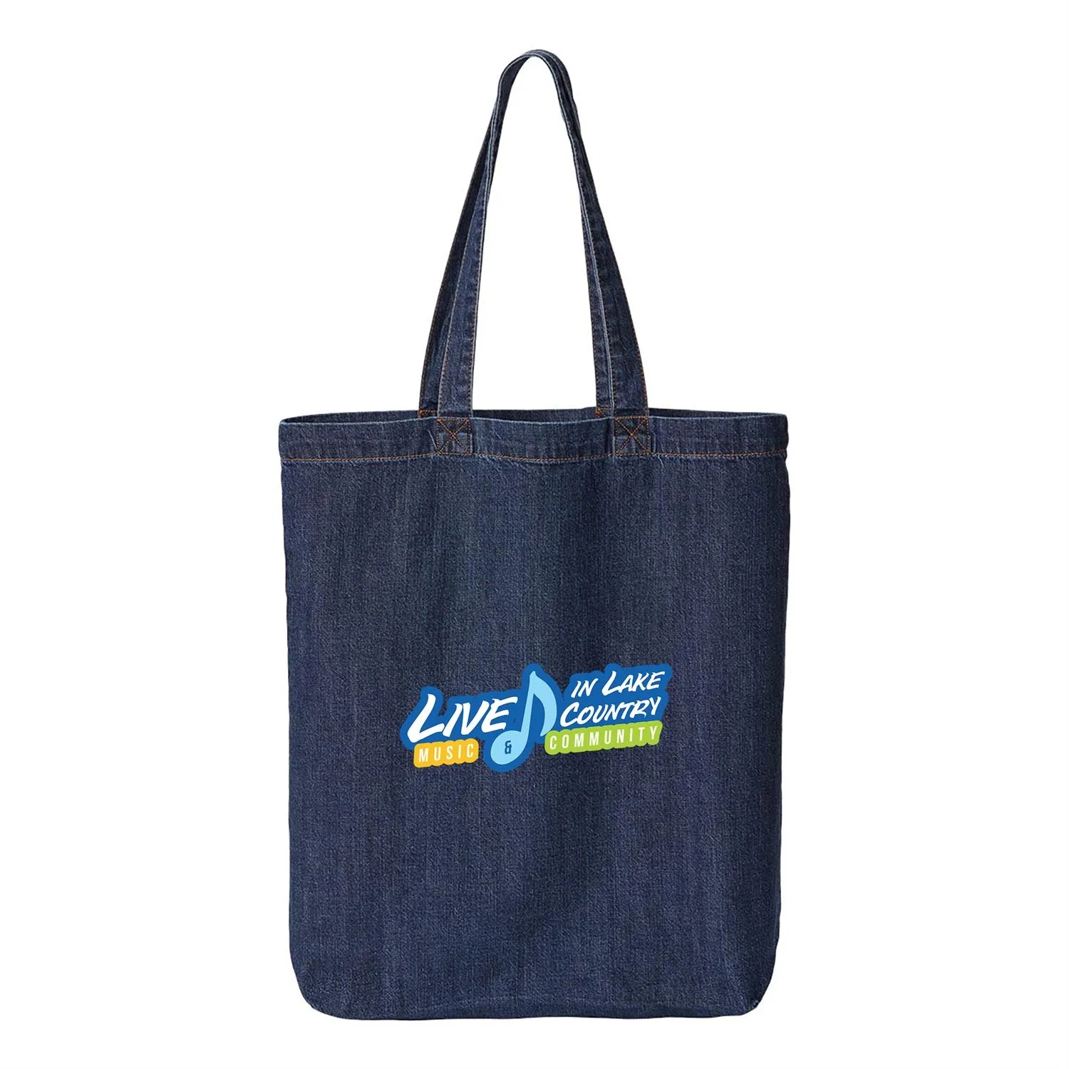 Liberty Cotton Denim Gusseted Tote Bag