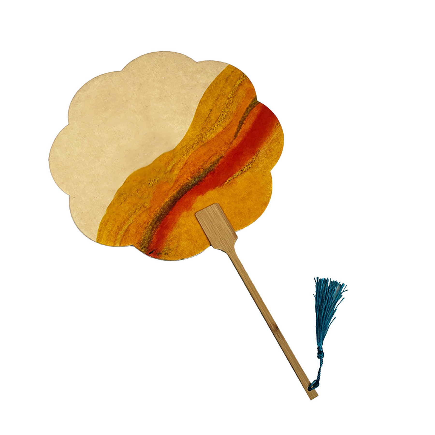 Round/ Octagon Sandwiched Hand Fan 4