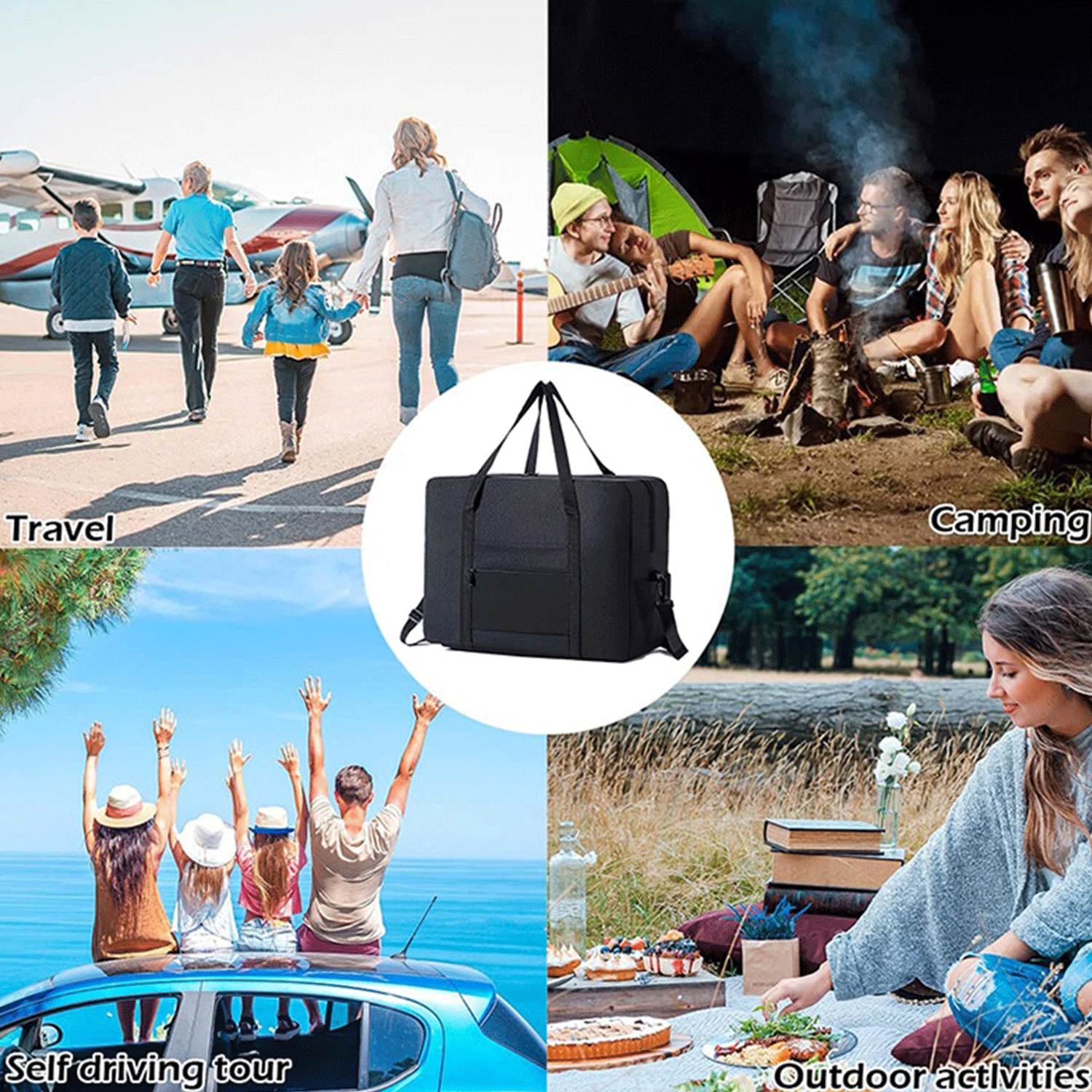 Waterproof Large capacity Foldable Oxford Luggage Duffel Bag 15