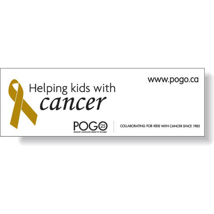 4 Colour Process Removable Matte Vinyl Bumper Decal (2.88"x9")